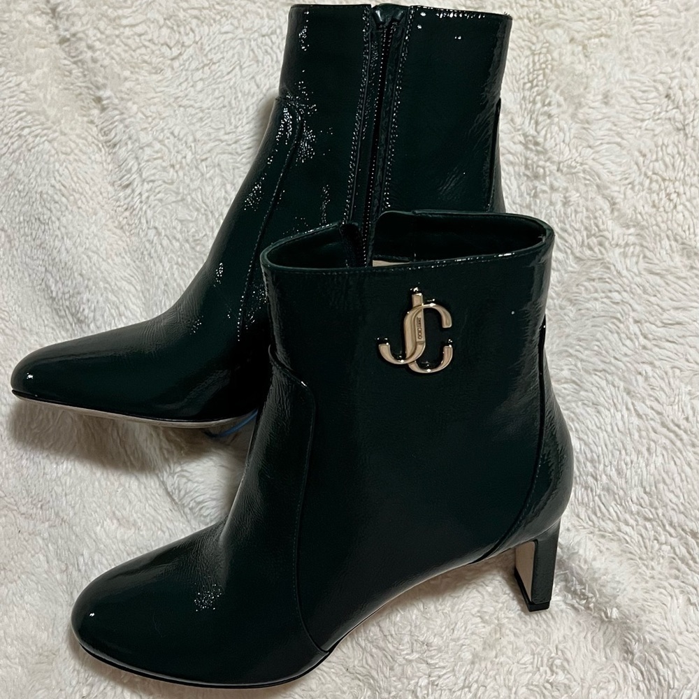 Jimmy choo green patent Ankle Boots 65